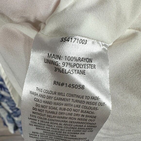 Stylestalker Womens Magnolia Floral Mini Dress Size XS Blue White Open Back NWT - Picture 15 of 15